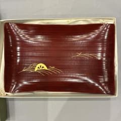 ⭐️セール⭐️[箱付き] 茶道具 象彦 銘々皿 菓子皿 漆器 共箱付のサムネイル