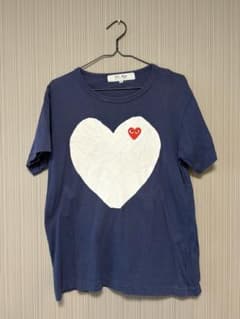 PLAY COMME des GARCONS ハートロゴ Tシャツ ネイビー Mのサムネイル