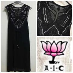 A.I.C スパンコール刺繍 ジョーゼットワンピースのサムネイル