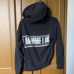 IAMWHATIAM ジップ黒パーカーのサムネイル