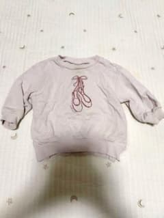 petit main バレエシューズ刺繍 トレーナー 80cm - 5