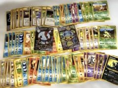 旧裏100枚】ポケカ旧裏まとめ売り 海外ポンチョピカチュウ2枚おまけ