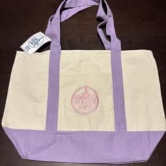 TRADER JOE'S トートバッグ 大　ラベンダー　新品、未使用のサムネイル