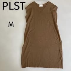 PLST ニットワンピース　ノースリーブ　Mのサムネイル