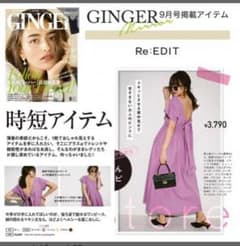けよか様専用【値下げ】GINGERコラボ バックシャンリラックスワンピースのサムネイル
