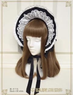 BABY 新品未使用】スピンドールハーフボンネット 黒白 - メルカリ