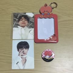 BTS V 포토 카드 세트 BT21 tata 트레카 케이스