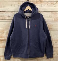POLO Ralph Lauren 』ジップパーカー ネイビー×赤ワンポイント - メルカリ