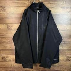 古着 NIKE ナイロンジャケット フルジップ XL ナイキゴルフ ブラック