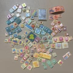 平成レトロ　ブロックシール　はむちゃん　うさちゃんなどなどまとめ売りのサムネイル