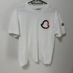 極美品 MONCLER モンクレール ロゴ刺繍 パイルTシャツ S 白のサムネイル