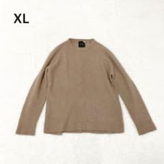 カシミヤ100%【エイトン】クルーネックニット プルオーバー キャメル 02 カシミヤ100%エイトンクルーネックニット プルオーバー キャメル 04 XL