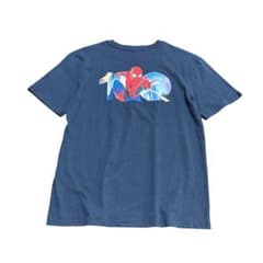 스파이더맨 백 프린트 T 셔츠 MARVEL 네이비 XL 8e