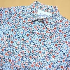 USA製　ロックマウント 花柄 コーデュロイ ウエスタンシャツ ダイヤボタンのサムネイル