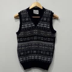 美品 シップス別注 ジャミーソンズ フェアアイル 柄 ウール ニット 