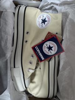 CONVERSE ALL STAR スニーカー 生成り ハイカット　26.5CMのサムネイル
