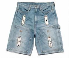 KAPITAL 14ozデニムショートパンツ（スタッズリメイク） 38 KAPITAL 14ozデニムショートパンツ（スタッズリメイク） 34 新品