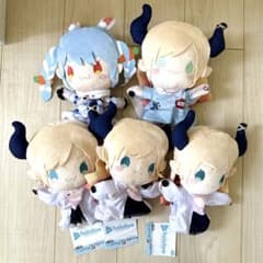 未使用タグ付 ホロライブ 兎田ぺこら 癒月ちょこ パペットぬいぐるみ ５体セット