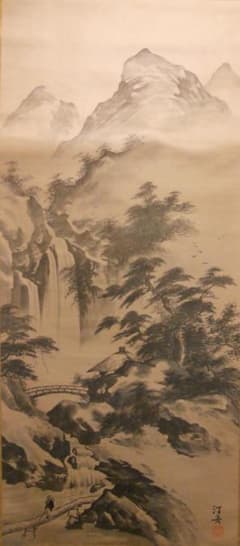 掛け軸 汀舟 水墨山水 絹本 希少 軸装 茶道具 掛軸 美品 です。 掛け軸 汀舟 水墨山水 絹本 希少 軸装 茶道具 掛軸 美品 です。 - メルカリ