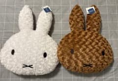 【新品未使用タグ付き】ミッフィー　フェイスぬいぐるみクッション　２個セット