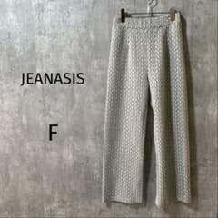 【JEANASIS ジーナシス】ソートジャカードパン　イージーパンツ　総柄F