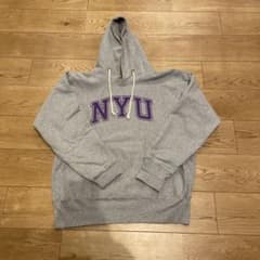 Champion NYU reverse weaveパーカー　赤タグアメリカ製のサムネイル