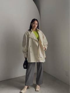 【新品タグ】ameri MANTECO CLASSY TRENCH JACKETのサムネイル