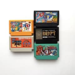① 任天堂 ファミコンソフト 5本セット 昭和レトロ ブロディアランド
