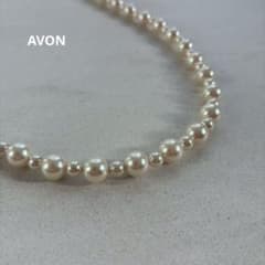 ヴィンテージ　AVON パール　ロング　ネックレス　ブレスレット　蚤の市のサムネイル