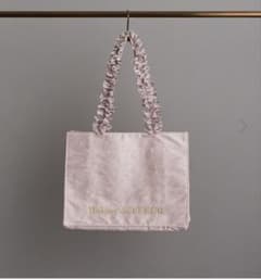 Maison de FLEUR レースフリルハンドルスクエアトートMバッグ