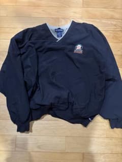 LA LOVING ナイロンジャケット Vネック ネイビー 3XL