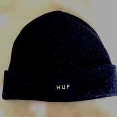 HUF ニット帽 ビーニー ブラックのサムネイル