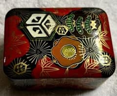漆器 重箱 伝統柄 蒔絵風デザイン　小物入れのサムネイル