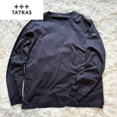 未使用級✨26ss TATRAS OSMO オスモ コットン ロンT ネイビー - メルカリ