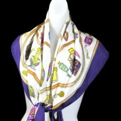 美品 HERMES エルメス 大判スカーフ カレ90 D535 - メルカリ