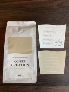 賞味期限間近！UCC  コーヒー豆 COFFEE CREATION180ｇ×２個のサムネイル