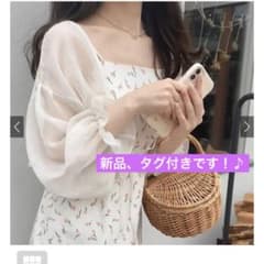 【新品、タグ付き】グレイルGRL    シアーカーディガンのサムネイル