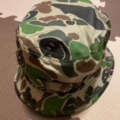 ナイロン素材の帽子です。迷彩&スマイル柄で可愛いですょ。のサムネイル