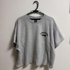 ナイキX-TRAINING トレーニングTシャツ スウェット 半袖 グレー Lのサムネイル
