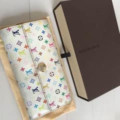 正規品 ルイヴィトン レザー マルチカラー 長財布のサムネイル