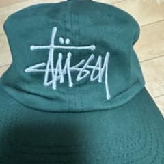 Stüssy グリーン刺繍キャップのサムネイル