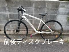 PROGRESSIVE　クロスバイク　フロントサス　前後ディスクブレーキ　要整備 PROGRESSIVE クロスバイク フロントサス 前後ディスクブレーキ 要整備