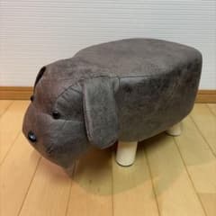 Animal Stool アニマルスツール 犬型 ダークブラウンのサムネイル