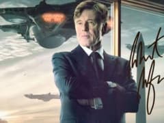ロバート・レッドフォード直筆サイン入り超大型写真…キャプテン・アメリカ… ロバート・レッドフォード直筆サイン入り超大型写真…キャプテン