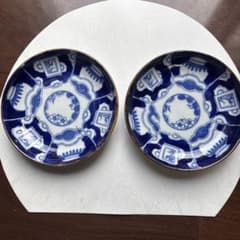 染付 皿 二枚セット 骨董品 - メルカリ