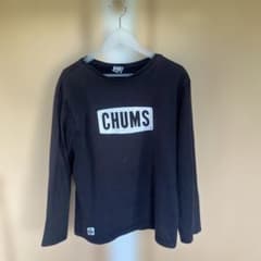 CHUMS チャムス ロゴ 長袖カットソー ブラック Lサイズのサムネイル