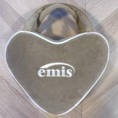 emis ハート型 ハンドバッグ ベージュ