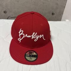 New Era 59FIFTY Brooklyn キャップ レッド 7 3/8のサムネイル