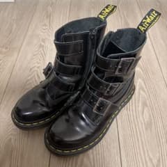 Dr. Martens 3連ベルト ブーツ ブラックのサムネイル