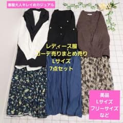 レディース服コーデ売りまとめ売り Lサイズ7点 春服大人キレイめ